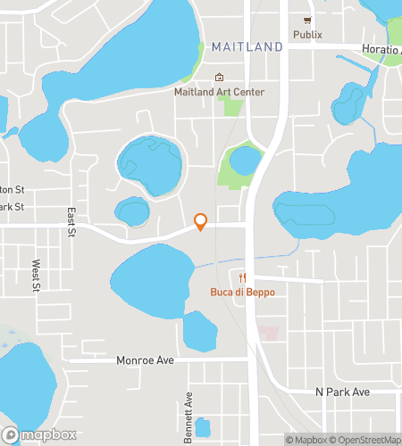 Map of scavenger hunt walking tour for Maitland‘s Marvelous Mystery Montage