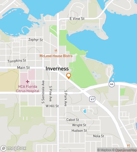 Map of scavenger hunt walking tour for Brick, Bench & Bubbly: The Inverness Time-Twisting Trek