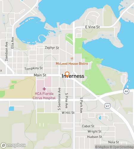 Map of scavenger hunt walking tour for Inverness Inner-city Adventure