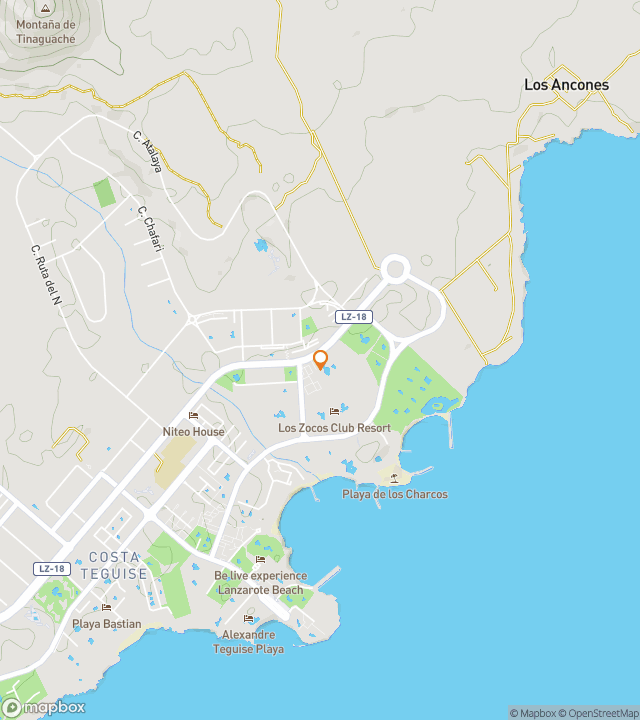 ヴィラ・デ・テギセ・トレジャートレイルのためのスカベンジャーハントウォーキングツアーマップ