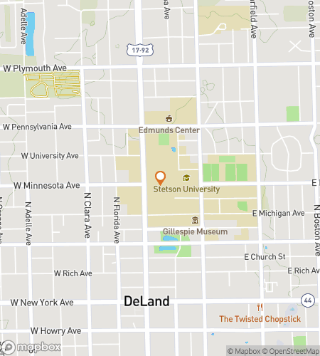 แผนที่ทัวร์เดิน scavenger hunt สำหรับ The Stetson Sprint