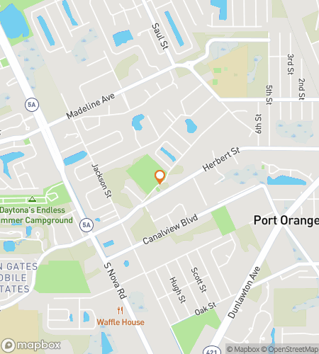 Map of scavenger hunt walking tour for Port Orange Scavenger Hunt