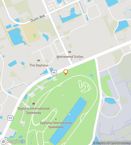 Map of scavenger hunt walking tour for Daytona International Speedway Scavenger Hunt