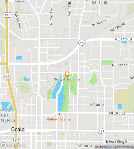 Map of scavenger hunt walking tour for The Great Tuscawilla Quest