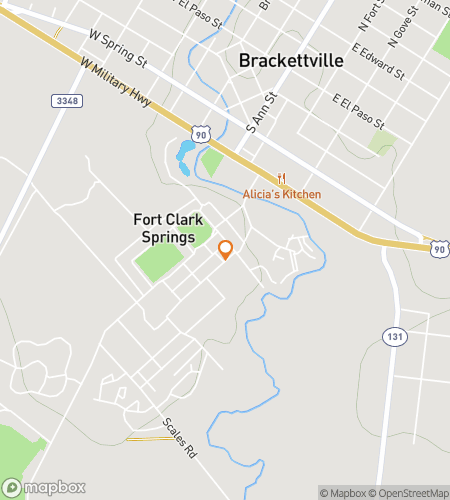 Map of scavenger hunt walking tour for Fort Clark Springs Spectacular Soiree