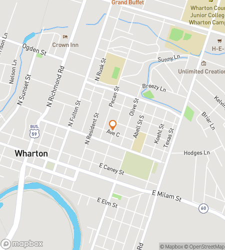 Map of scavenger hunt walking tour for Wharton‘s Wacky Wanderers