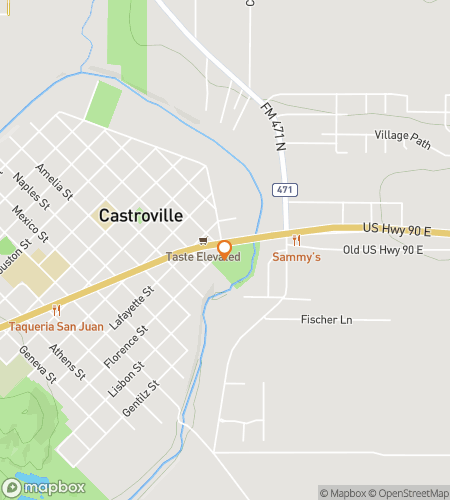 Map of scavenger hunt walking tour for Castroville Quest Caper