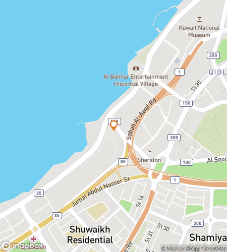 Map of scavenger hunt walking tour for Kuwait City: Threads of Sadu, Stones of History Hunt