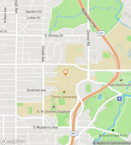 Map of scavenger hunt walking tour for Trinity U-nique Adventure, Tiger Style!