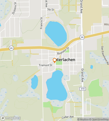 Mapa pěšího lovu pokladů pro Zajímavý Interlachen Scavenger Hunt