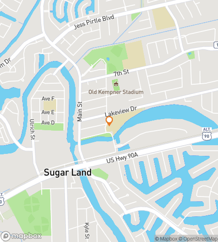 Map of scavenger hunt walking tour for Sugar Land Art&comma; Eats&comma; and Unexpected Wonders