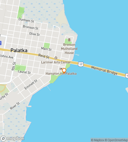 Mapa pěší prohlídky scavenger hunt pro Palatkovo podivné pátrání po pokladu