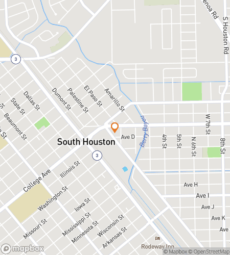 Map of scavenger hunt walking tour for South Houston: Bless Your Clues