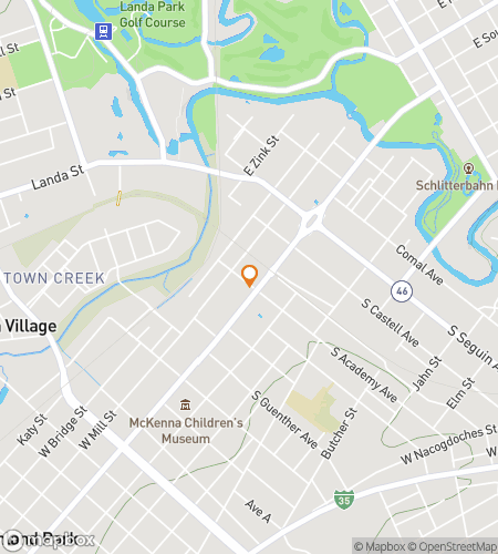 Karta &ouml;ver scavenger hunt vandringstur f&ouml;r New Braunfels Texas Bar Hunt