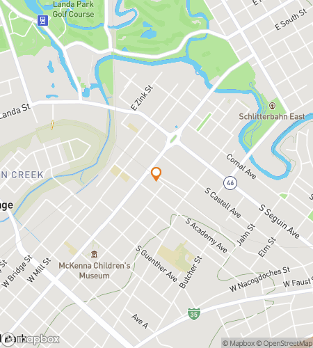 Map of scavenger hunt walking tour for New Braunfels Boot Scootin‘ Scavenger Hunt