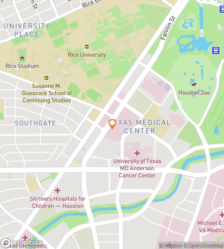 Map of scavenger hunt walking tour for Rice University Hunt