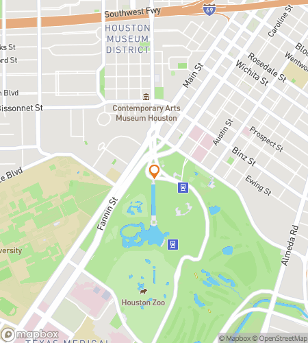 Map of scavenger hunt walking tour for Hermann Park Discovery Walk