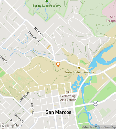 Aarteenmetsästyksen kävelykierroksen kartta: The Bobcat Beat