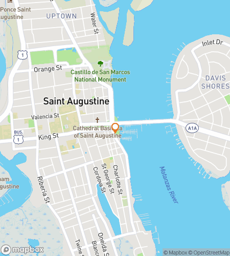 Map of scavenger hunt walking tour for  Flagler College Hunt