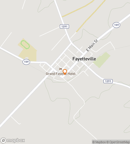 Map of scavenger hunt walking tour for Fayetteville‘s Fantastic Frolic Hunt