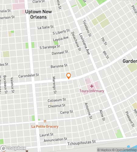 Mapa pěší prohlídky scavenger hunt pro American Horror Story: The Seven Wonders Quest