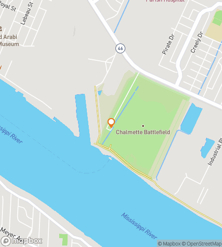 Map of scavenger hunt walking tour for Arabi Scavenger Hunt