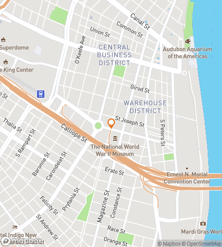 Map of scavenger hunt walking tour for Clue Orleans&colon; CBD Adventure