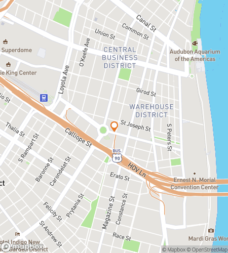 Map of scavenger hunt walking tour for Central Business District Scavenger Hunt