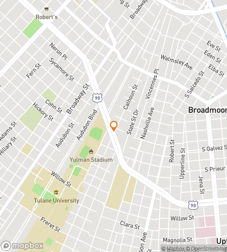 Mapa pěší prohlídky s lovcem pokladů pro Tulane University Hunt