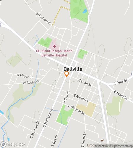 Map of scavenger hunt walking tour for Bellville‘s Boot Scootin‘ Scavenger Hunt