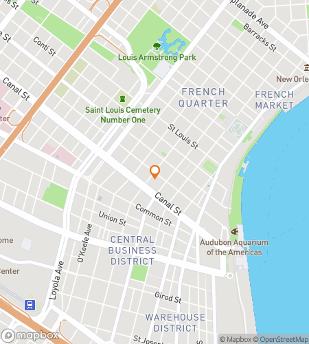 Χάρτης περιήγησης με κυνήγι θησαυρού για την περιπέτεια ηχητικής ξενάγησης "Rhythms of the French Quarter New Orleans"