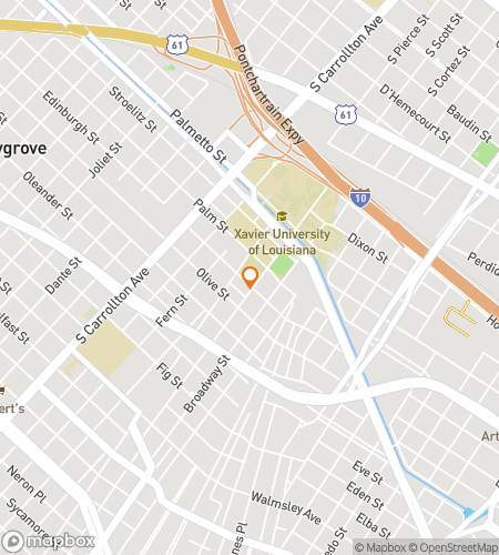 Mapa pěší prohlídky lovu pokladů pro Xavier University Hunt