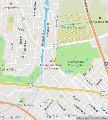 Map of scavenger hunt walking tour for Meta-Ready or Not: The Crescent City-Side Hunt