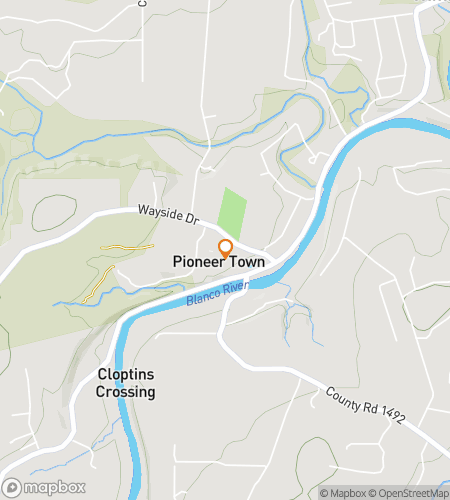 Map of scavenger hunt walking tour for Wimberley Scavenger Hunt