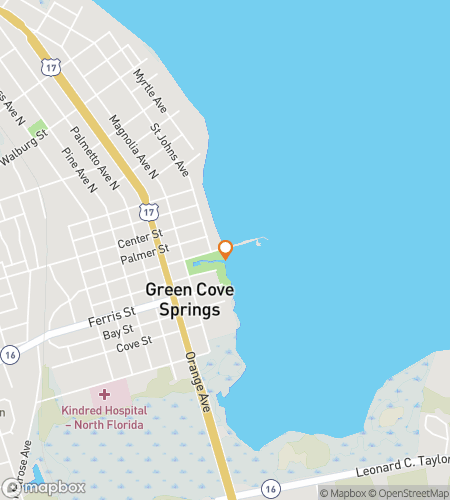 Map of scavenger hunt walking tour for Spring Fling Thing! The Scenic Green Cove Springs Hunt