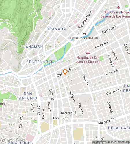 Map of scavenger hunt walking tour for The Salsa Capital: Tales of Cali