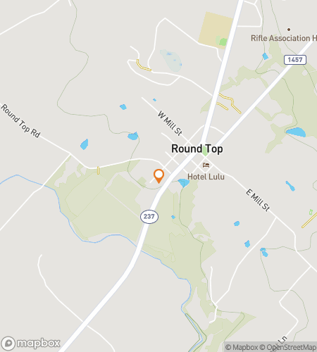 Map of scavenger hunt walking tour for Round Top Riddles & Revelry