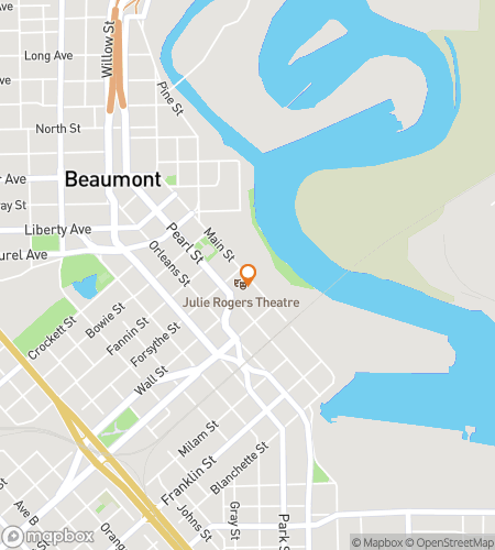 Map of scavenger hunt walking tour for Big Fun In Beaumont