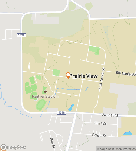 Map of scavenger hunt walking tour for Prairie View's Downtown Delightful Hunt