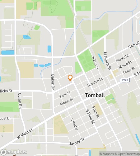 Map of scavenger hunt walking tour for Trailblazin’ Through Tomball!