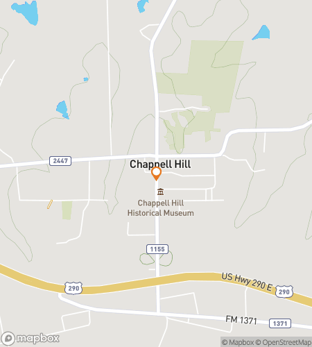 Map of scavenger hunt walking tour for  Chappell Hill scavenger hunt