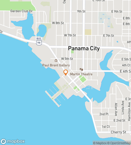 Map of scavenger hunt walking tour for Panama Plunder Party Pursuit