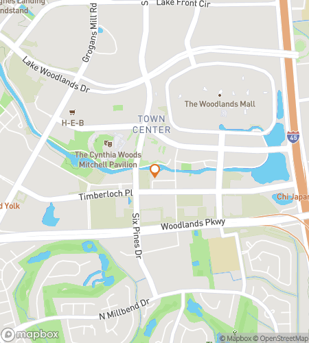 Map of scavenger hunt walking tour for Wandering the Waterways in The Woodlands