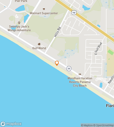 Mapa pěší prohlídky typu scavenger hunt pro Haunt the Pier