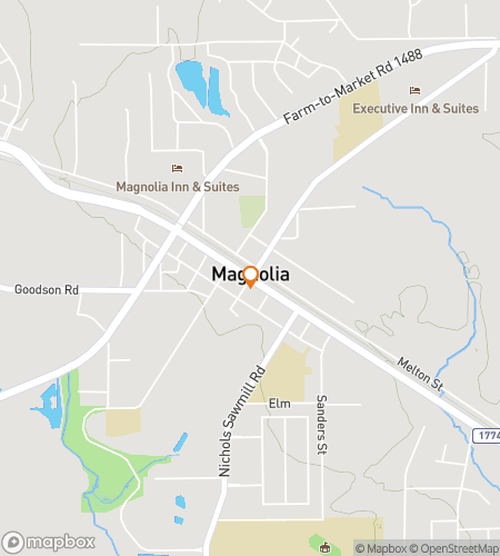 Map of scavenger hunt walking tour for Say It with Magnolia: The Lone Star Discovery Hunt