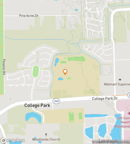 Map of scavenger hunt walking tour for The Lone Star Legacy Hunt