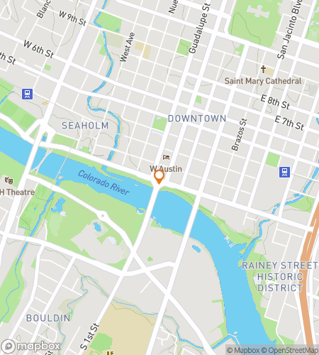 Map of scavenger hunt walking tour for South Congress Sleuths: An Austin Mystery Tour