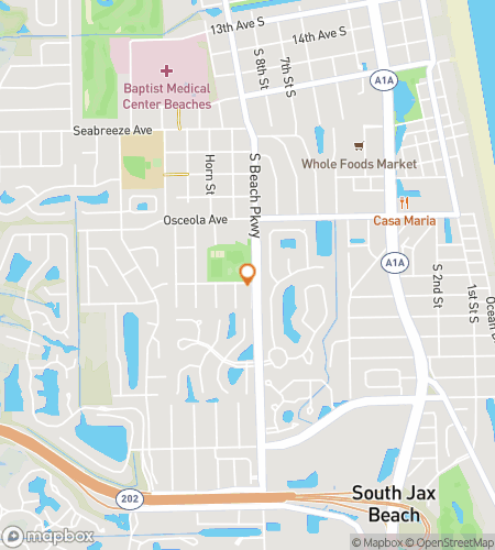 Map of scavenger hunt walking tour for Sunshine to Sea: Jacksonville Parks Hunt