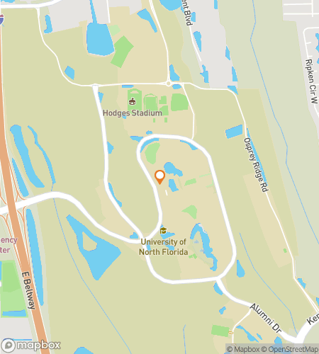 वेव्स एंड विंग्स: UNF हंट के लिए स्कैवेंजर हंट वॉकिंग टूर का नक्शा