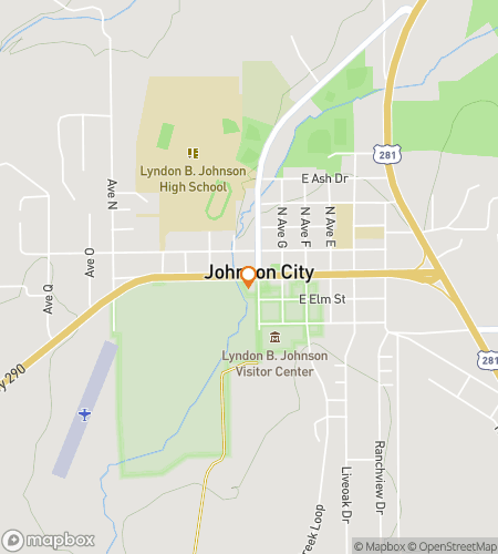 Map of scavenger hunt walking tour for Johnson City History Excavate